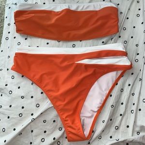 contrast bikini set